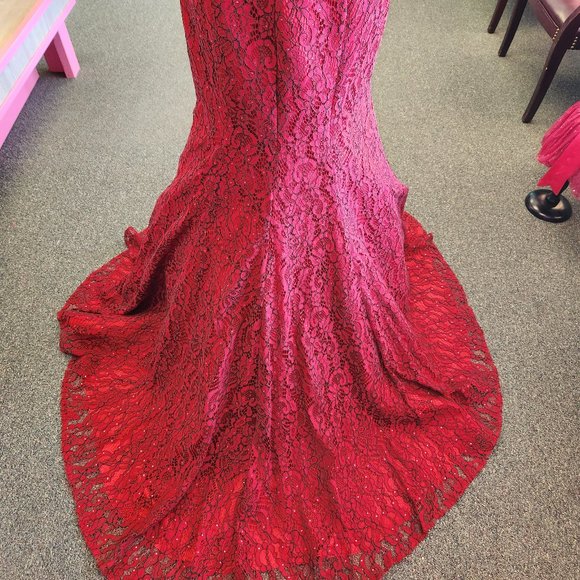 Alyce 1293 Red/Black Size 10 Two-Piece Prom/Evening Formal - Picture 7 of 7